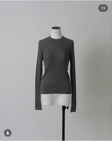 [ 새상품급 ] LOHEN 홀가먼트 시어 크루넥 니트 그레이