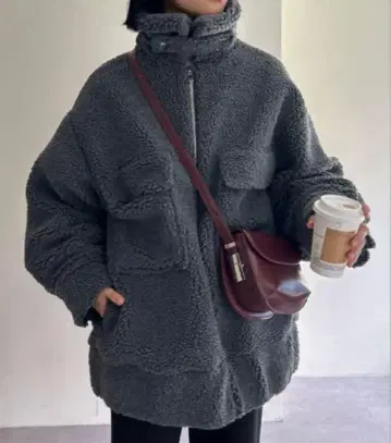 SHENERY 오버 보아 블루종