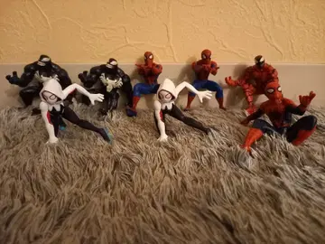 스파이더맨 피규어 8개 세트 캡슐 토이 가챠가챠