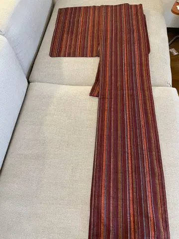 [ 새상품 ] 코몬  순수 실크 이중 기모노 교육용 실 포함