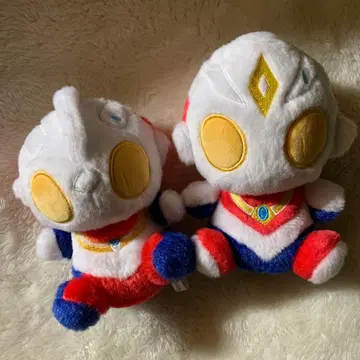 택 없음 울트라맨 티가 울트라맨 다이나 폭신폭신 앉은 봉제 인형 세트