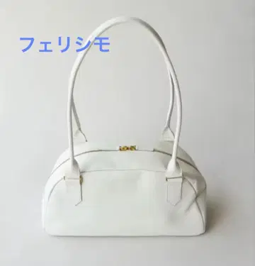 펠리시모 장인 천연 가죽 스타일리스트 백 화이트