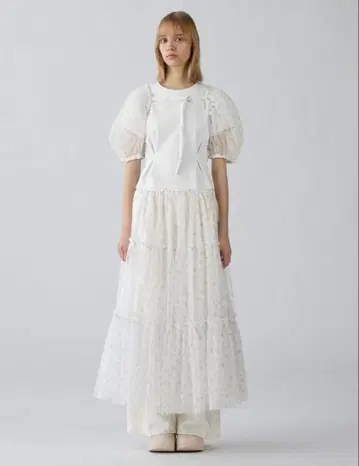 GU x rokh 샤샤 스커트 볼레로 세트