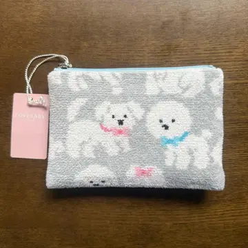 보송보송 강아지 페이 라브라리 티슈 파우치