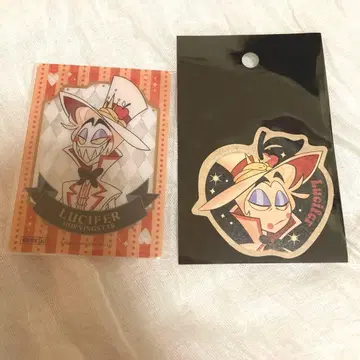 해즈빈 호텔 루시퍼 클리어 카드 스티커 팝업