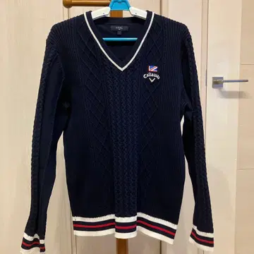 캘러웨이 V넥 니트 스웨터 L