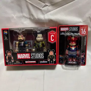 MARVEL STUDIOS 큐브릭 베어브릭 2체 세트