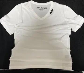 1PIU1UGUALE3 화이트 V넥 T셔츠