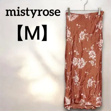 mistyrose [ M ] 꽃무늬 롱 스커트 테라코타 타이트 스커트