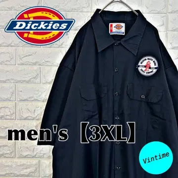 V823 [Dickies] 반팔 워크 셔츠 [남성용 3XL] 블랙