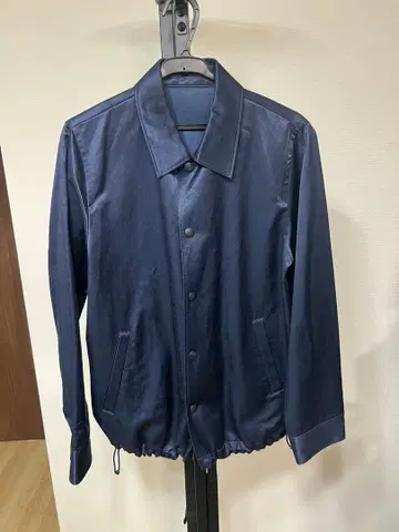 네이비 새틴 자켓