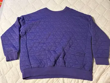 Backers 퀼팅 맨투맨 보라색