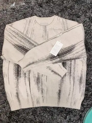 YOKE 22ss 프린티드 코튼 스웨터 셋업