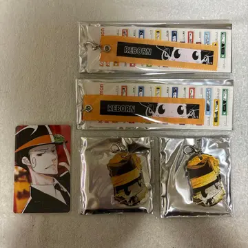 아마노 아키라 전시회 리본 참 메탈릭 참 셀카 카드 리본 5종 세트