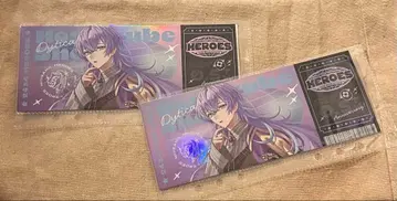 3장 HEROES half Anniversary 티켓풍 카드 호시미치 쇼