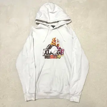 엑스라지 X-LARGE 후드티 고릴라 로고 화이트 L 사이즈