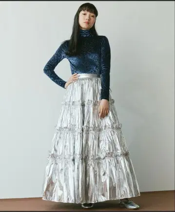 PERNA 실버스커트