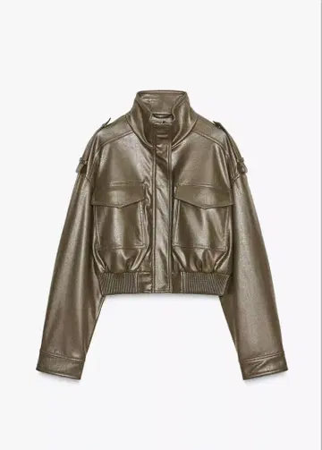 [ 새상품급 ] ZARA 자라 페이크 레더 자켓