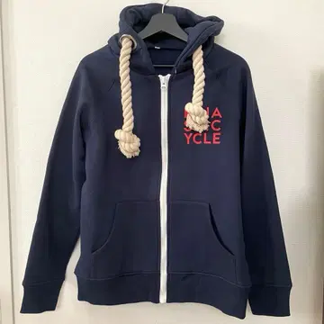 기나시 사이클 빅 로프 후드티 속기모 네이비 M