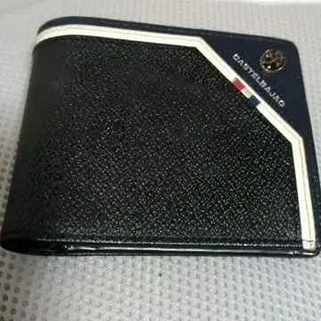 CASTELBAJAC 스트라이프 접이식 지갑 블랙