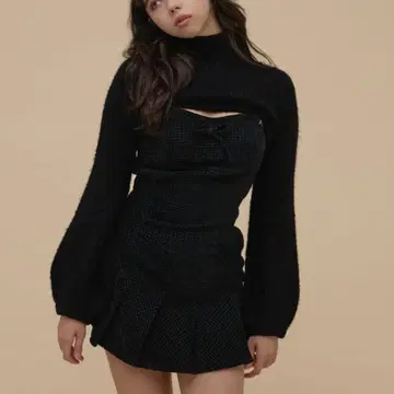 andmary Twiggy tweed mini dress