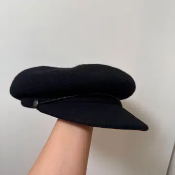 카시라 블랙 울 헌팅 캡