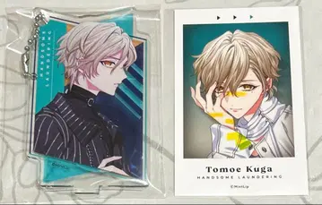 핸섬 롱다링 토모에 포토 카드 아크릴 스탠드 키링