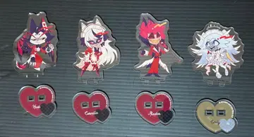 해즈빈 호텔에 오신 것을 환영합니다 아크릴 스탠드 4개 세트