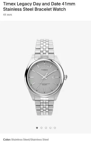 타이맥스 레거시 데이데이트 그레이 41mm