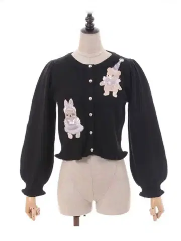 택 포함 새상품 엑시즈팜 kawaii 할로윈 나이트 가디건 블랙