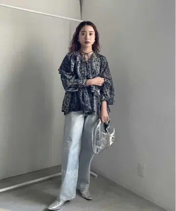 Ameri Vintage 2WAY 프릴 블라우스