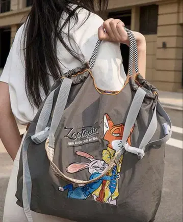 주토피아 닉 주디 숄더 토트백 에코백