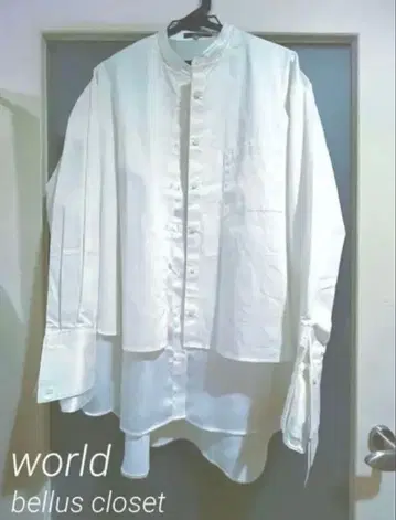 bellus closet 밴드 카라 오버 사이즈 셔츠