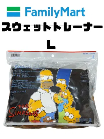 L 훼미리마트 심슨 맨투맨 트레이닝복