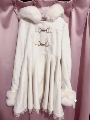 MARS 통신 판매 한정판 플레어 퍼 롱 코트 사키마루짱