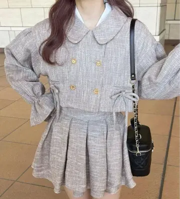 아프레 주르 자켓&미니 스커트 [ 셋업 ]