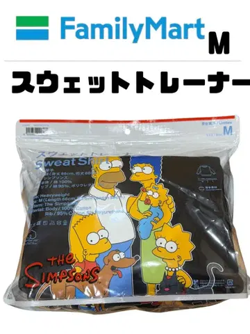 M 훼미리마트 심슨 맨투맨 트레이닝복