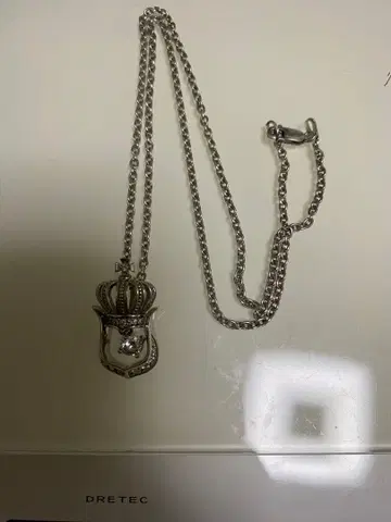 DUB 실버 925 목걸이 크라운 지르코니아 45cm 더브