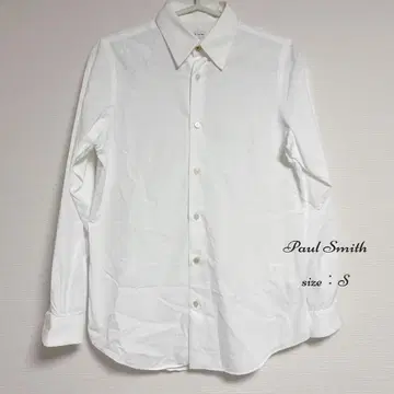 [ 새상품급 ] 폴스미스 와이셔츠 화이트 옷깃 도트 수트 포멀