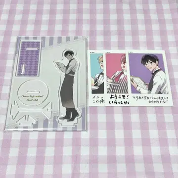 벚꽃란 고등학교 호스트부 오오토리 쿄야 아크릴 스탠드 콜라보 카페