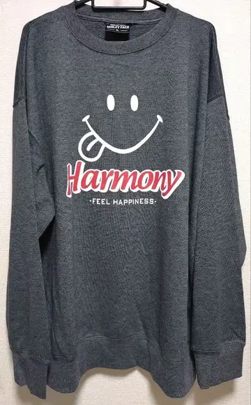 스마일리 페이스 트레이닝복 그레이