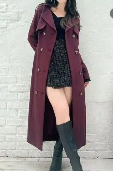 리젝시 A라인 테일러드 코트