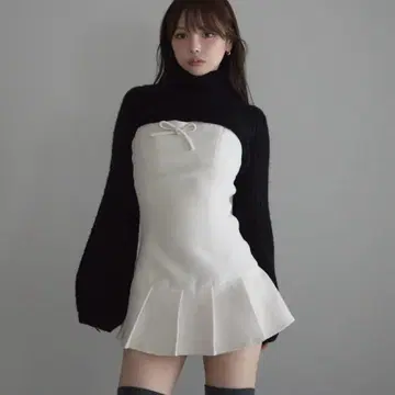 andmary Twiggy tweed mini dress