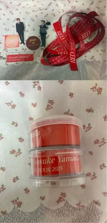 야마다 료스케 아크릴 스탠드 RED 은색 테이프 세트