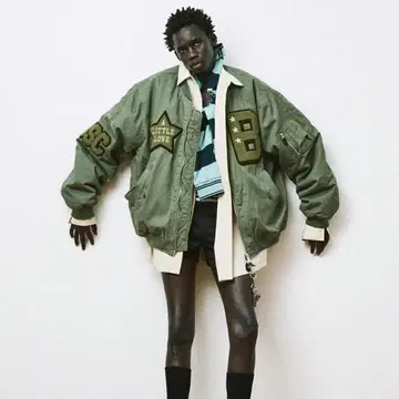 Basicks x F.M.C.D / 바시티 봄버 자켓 / M