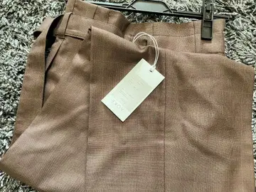 YOKE 하이 웨이스트 벨티드 팬츠