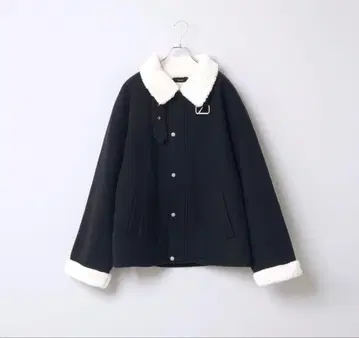 루즈 오버 멜톤 보아 블루종