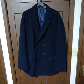 [ tk.TAKEO KIKUCHI ] 울라이크 더블 코트 네이비 XL