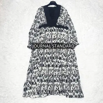 새상품급 JOURNAL STANDARD 오리엔탈 프린트 티어드 원피스