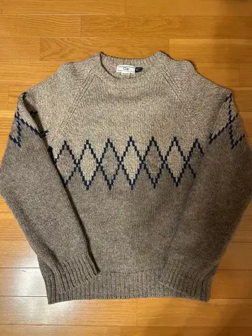 80s Gap 울 다이아몬드 패턴 스웨터 니트 빈티지 올 패턴